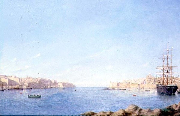 Valletta kikötője alkotó: Maltese School
