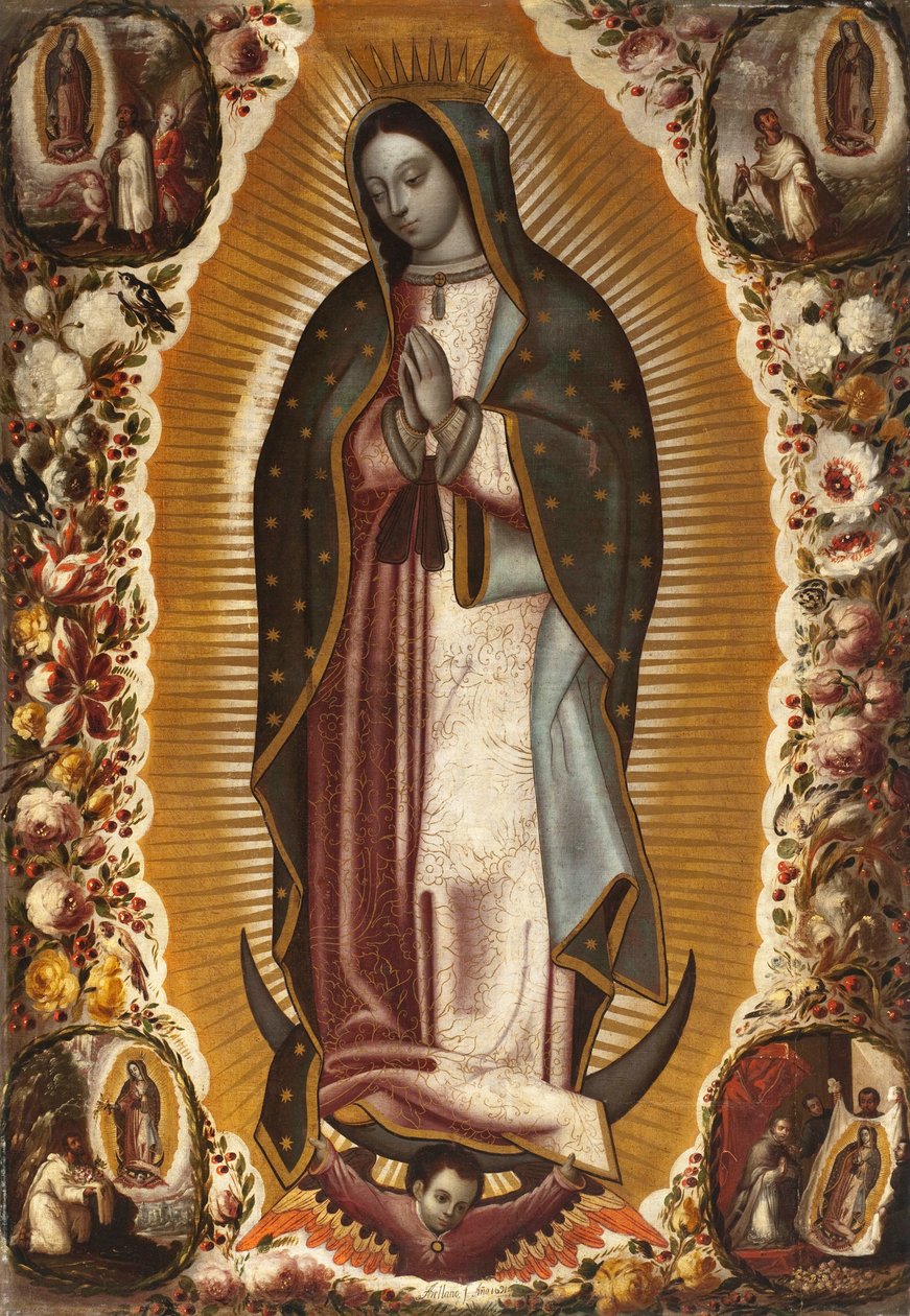 Guadalupe -i szűz alkotó: Manuel de Arellano