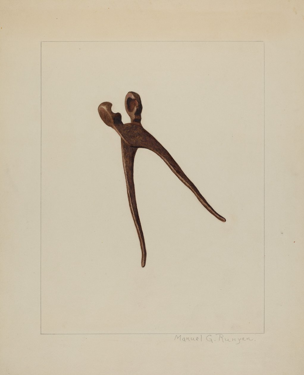 Bullet Mold, c. 1938. alkotó: Manuel G. Runyan