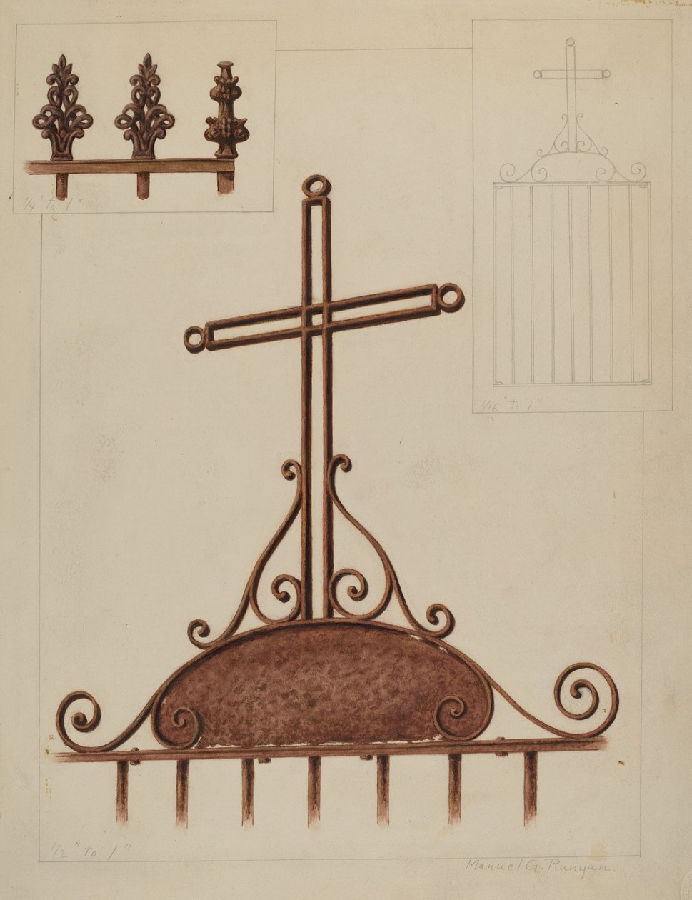 Kereszt, c. 1937. alkotó: Manuel G. Runyan
