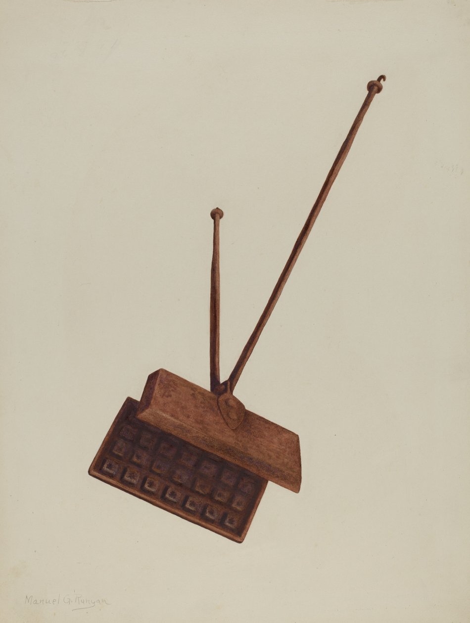 Kandalló Gofrisütő, c. 1939. alkotó: Manuel G. Runyan