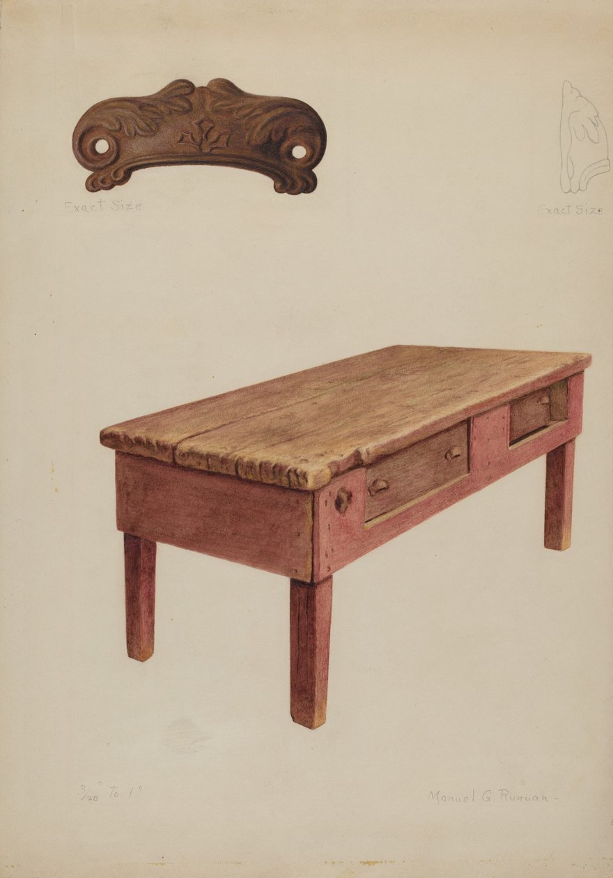 Szabó Pad, c. 1938. alkotó: Manuel G. Runyan