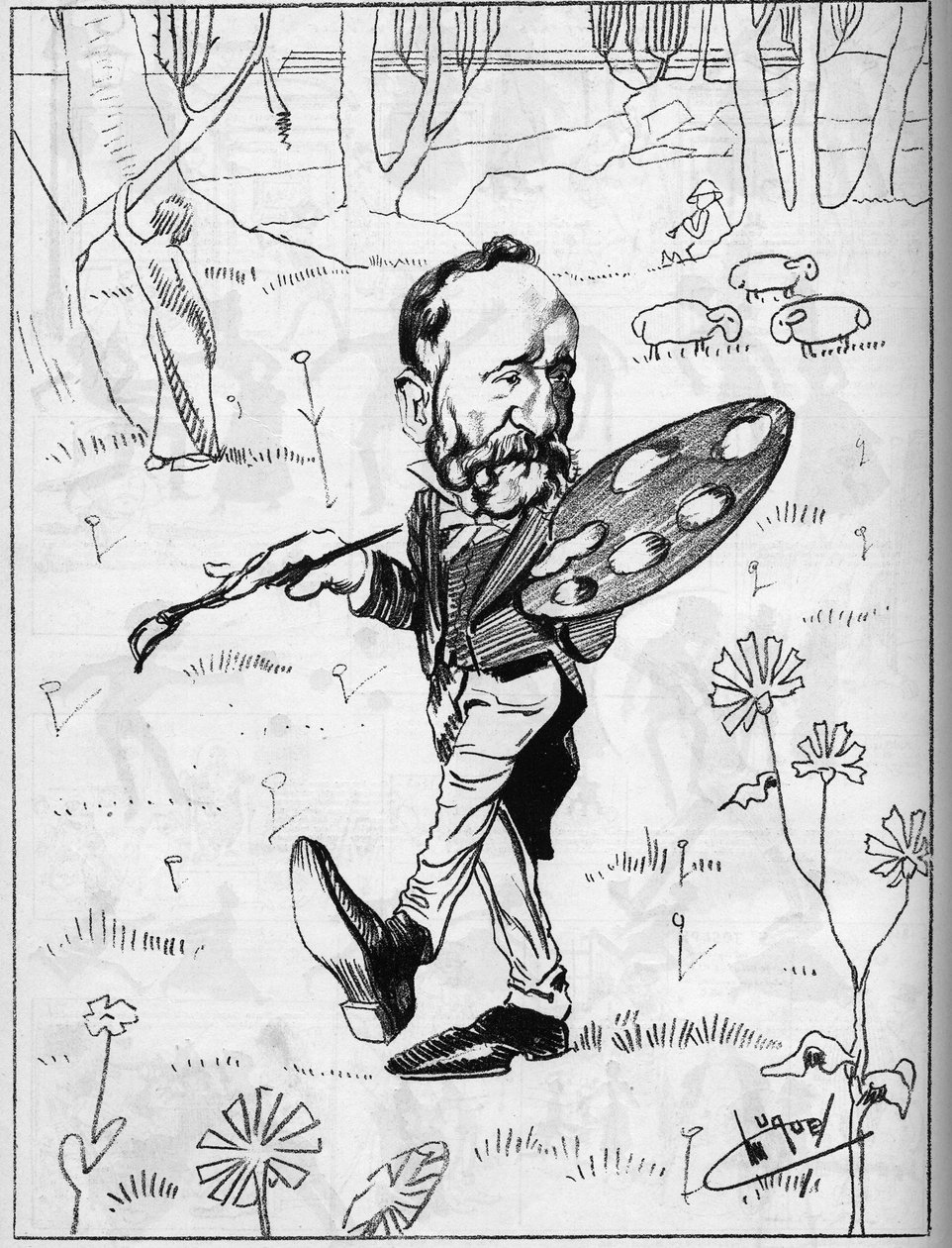 Puvis de Chavannes (1824-1898), francia festő. alkotó: Manuel Luque
