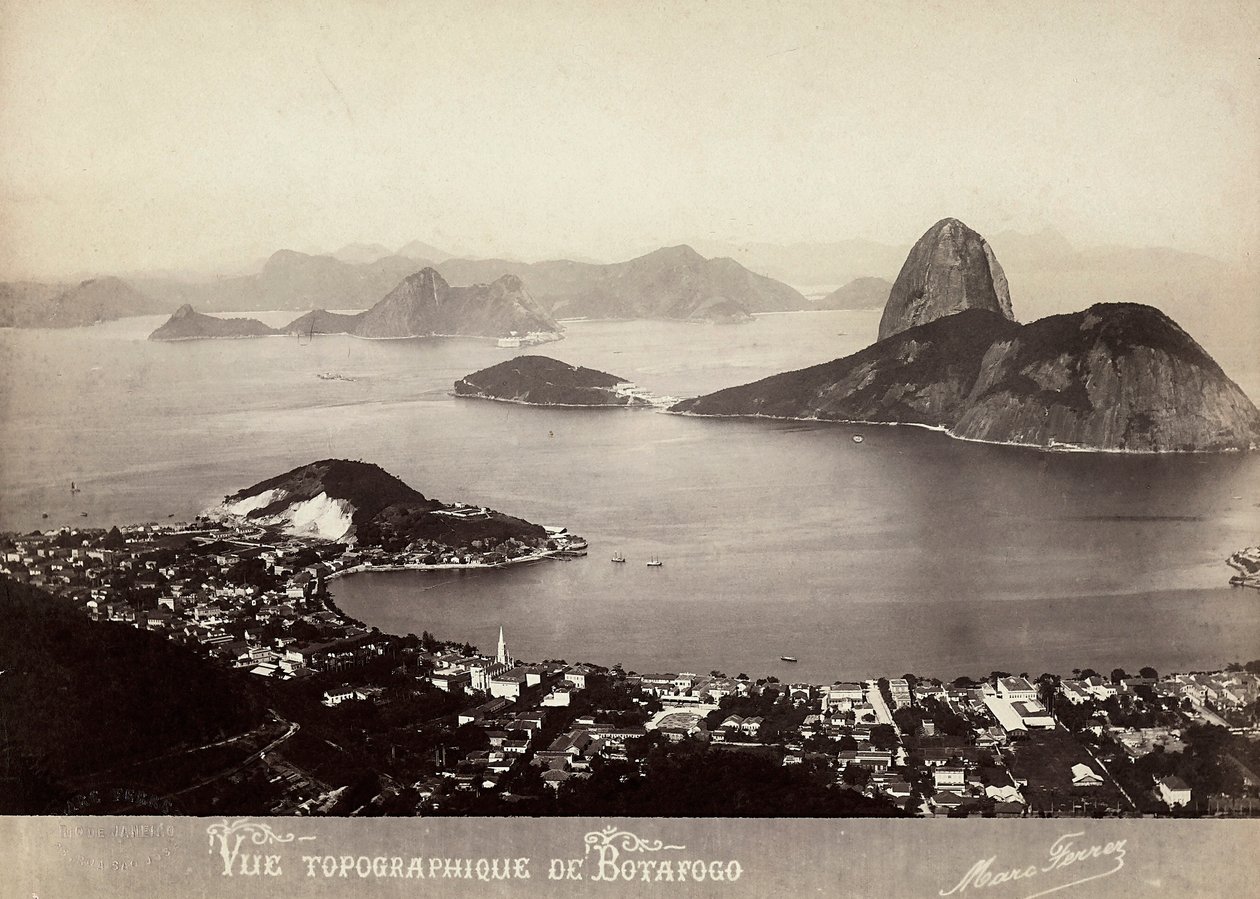Kilátás Botafogo, Brazília alkotó: Marc Ferrez