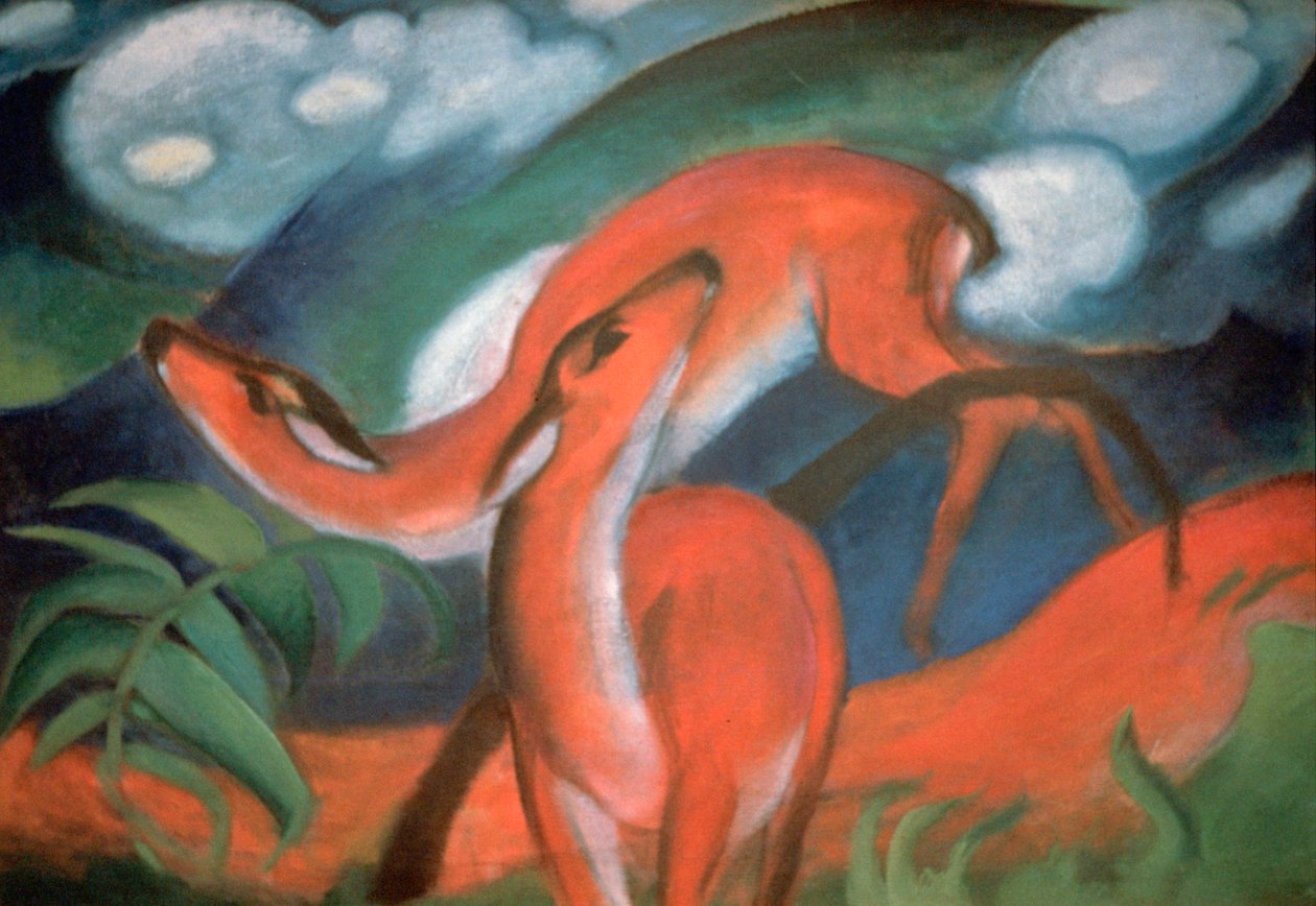 „Gímszarvas II”, 1912 alkotó: Franz Marc