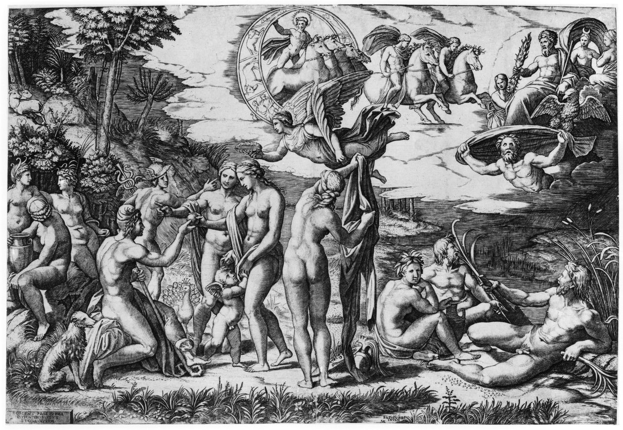 A párizsi ítélet alkotó: Marcantonio Raimondi