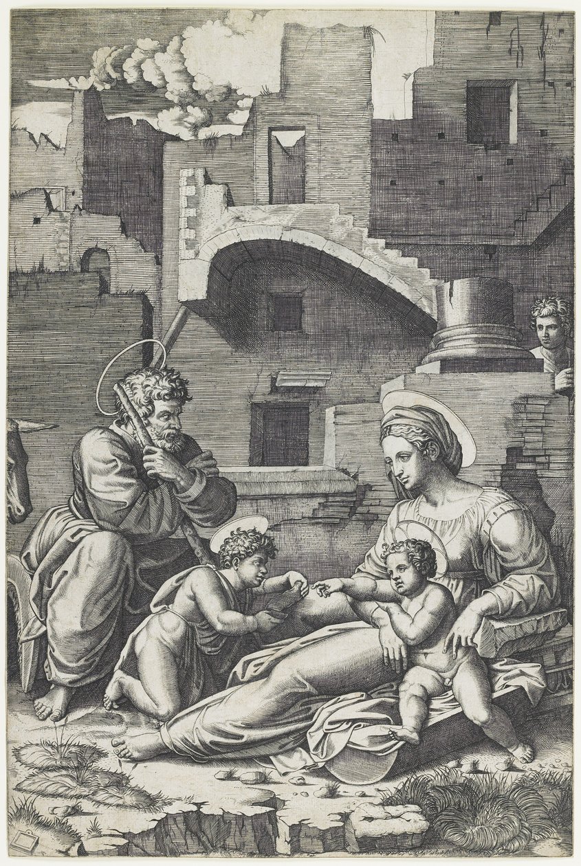 Hosszú combú szűz, c. 1520-1525 alkotó: Marcantonio Raimondi