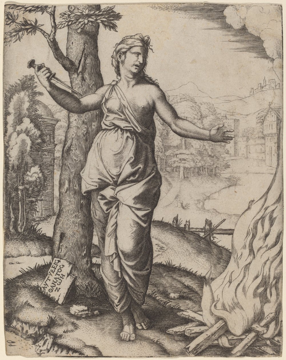 Móka alkotó: Marcantonio Raimondi after Raphael