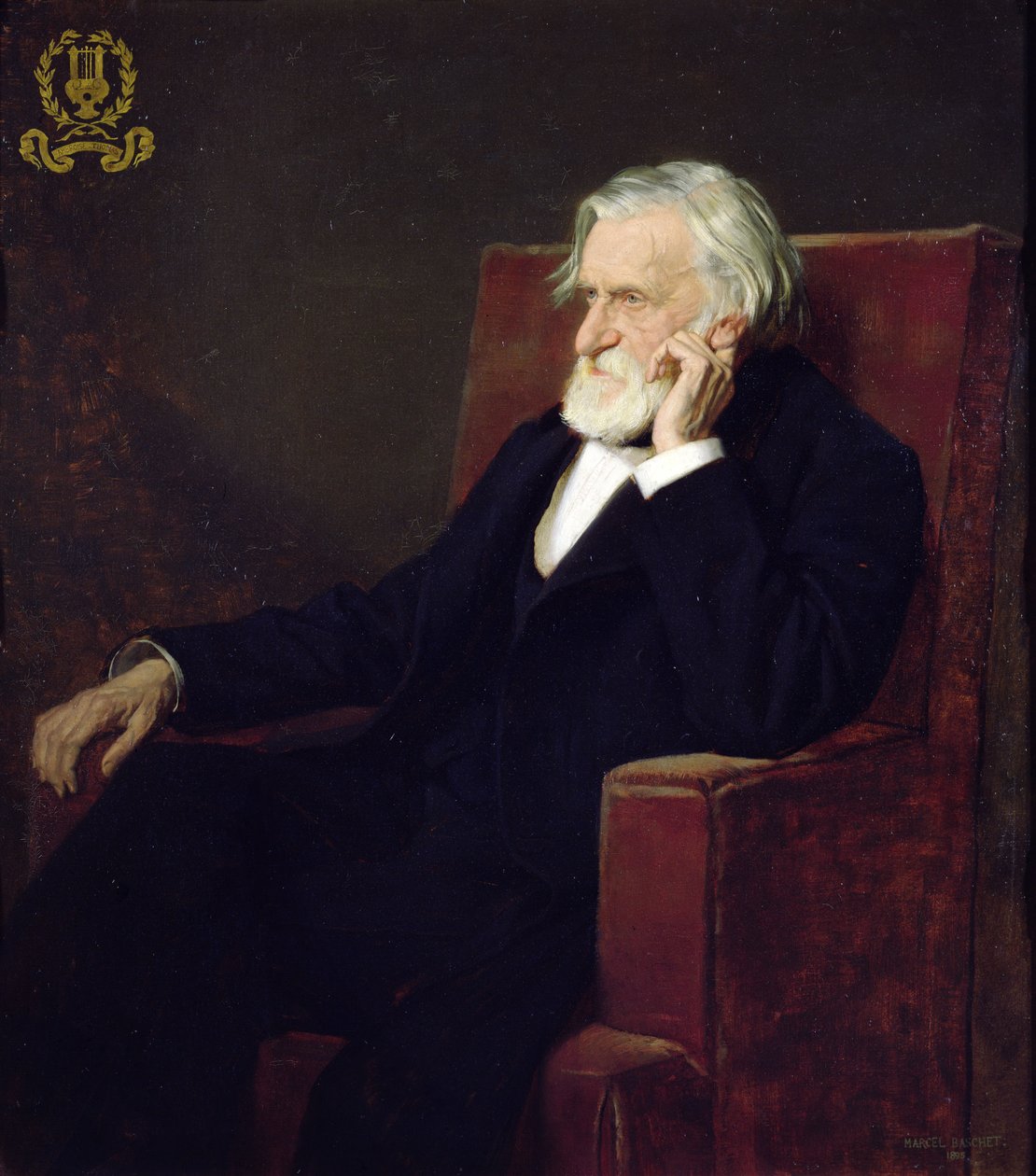 Ambroise Thomas (1811-96) portréja, 1895 alkotó: Marcel Andre Baschet