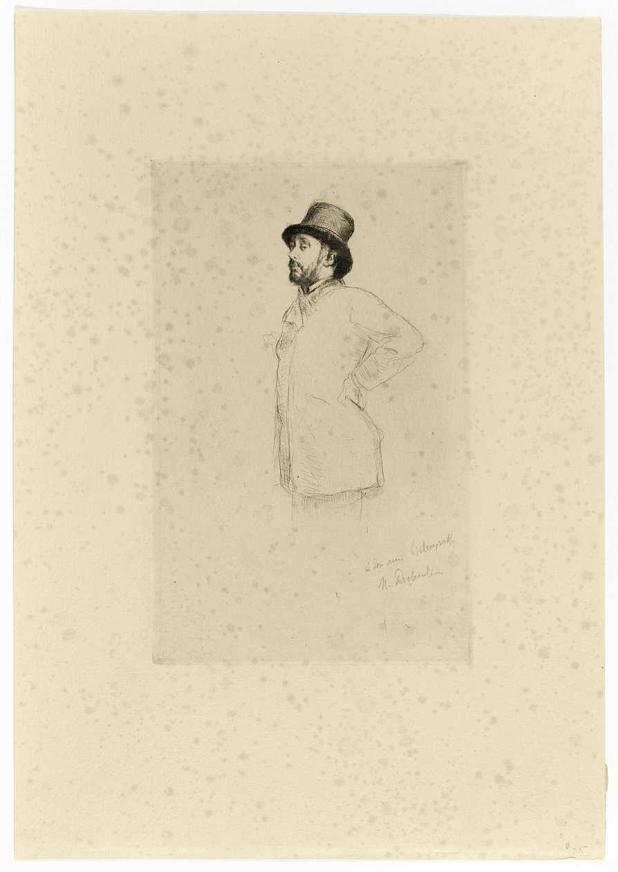 Edgar Degas, állva alkotó: Marcellin Gilbert Desboutin