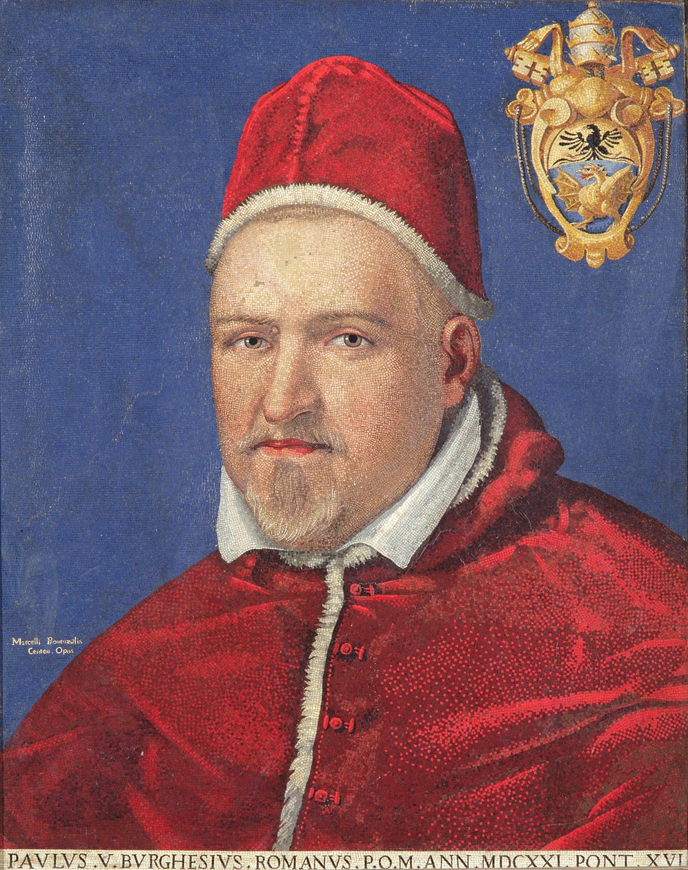 V. Pál pápa (mozaik) alkotó: Marcello Provenzale