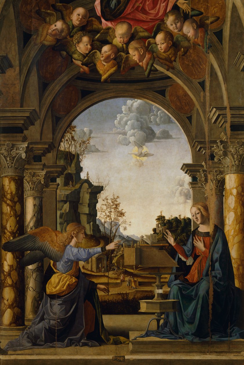 Angyali üdvözlet, Marco Palmezzano (1457-1539) alkotó: Marco Palmezzano