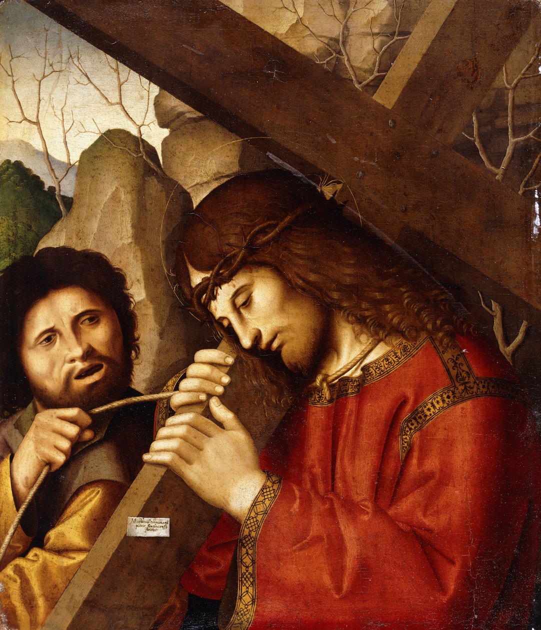 Krisztus a keresztet hordozó, alkotó: Marco Palmezzano