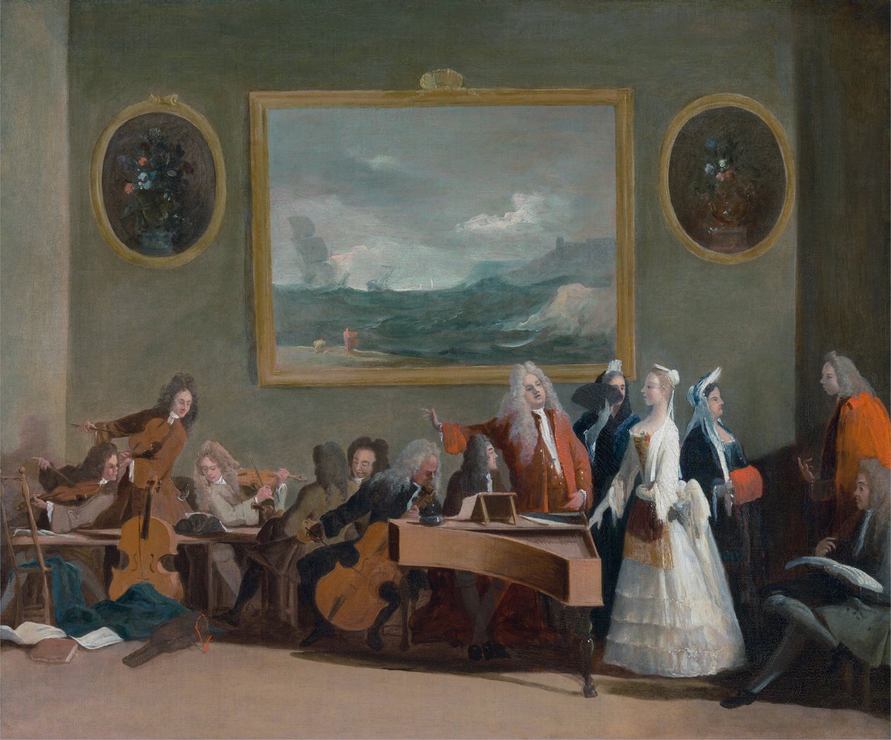 Egy opera próbája alkotó: Marco Ricci