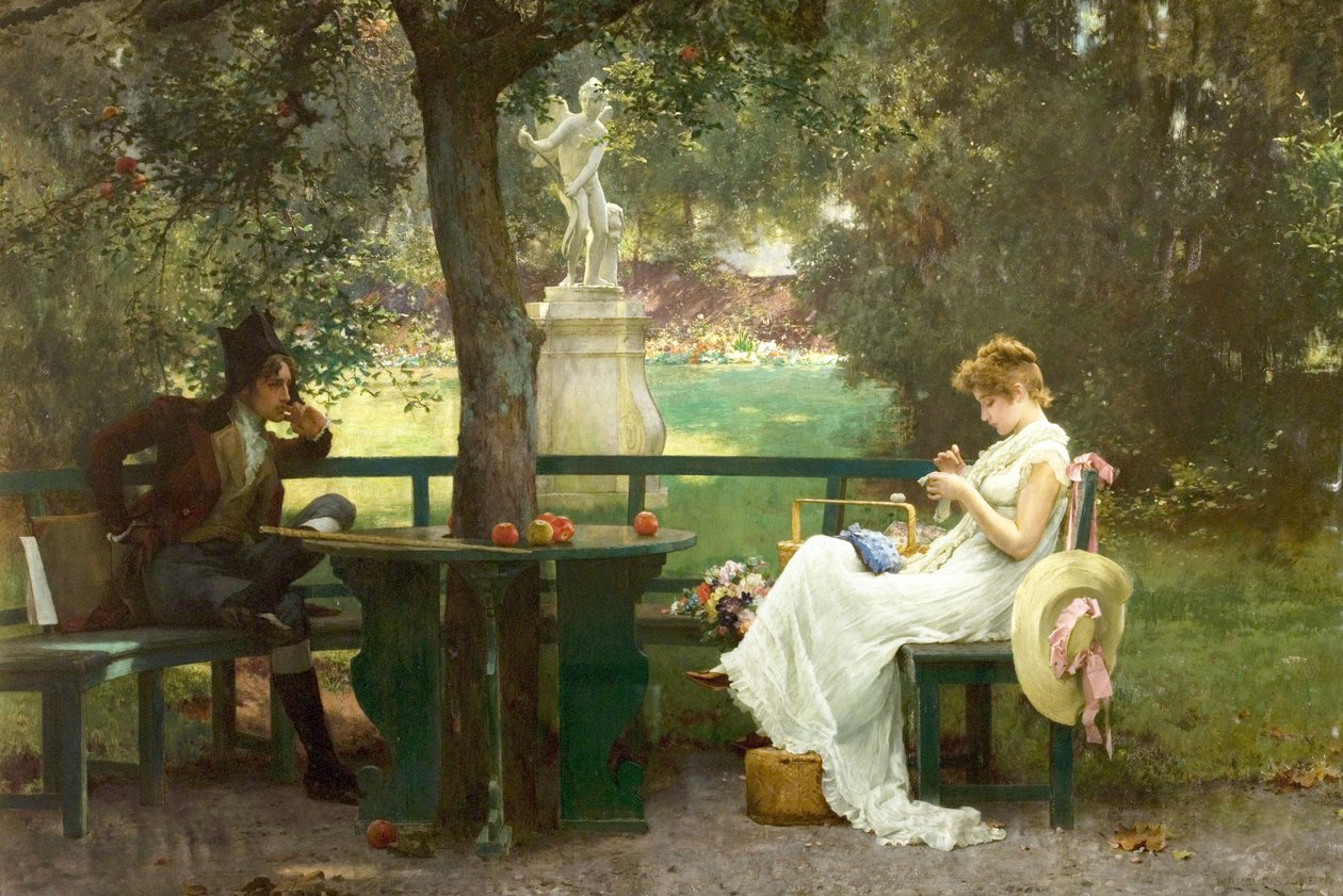 Szerelmes, 1888 alkotó: Marcus Stone