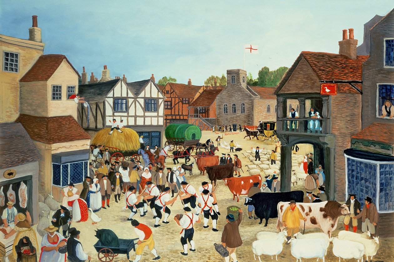 18. századi Mayfair marhapiac alkotó: Margaret Loxton