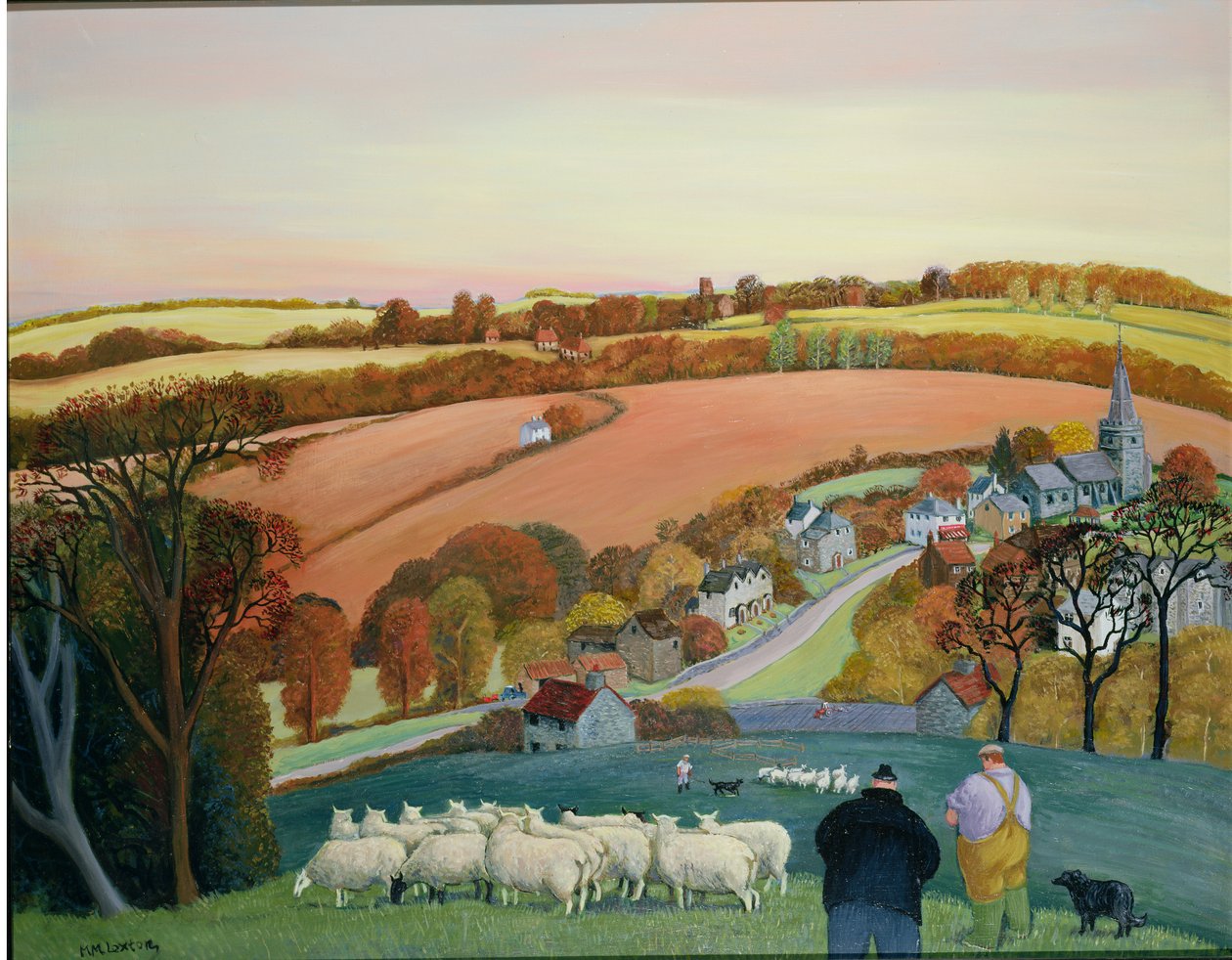 Őszi táj alkotó: Margaret Loxton