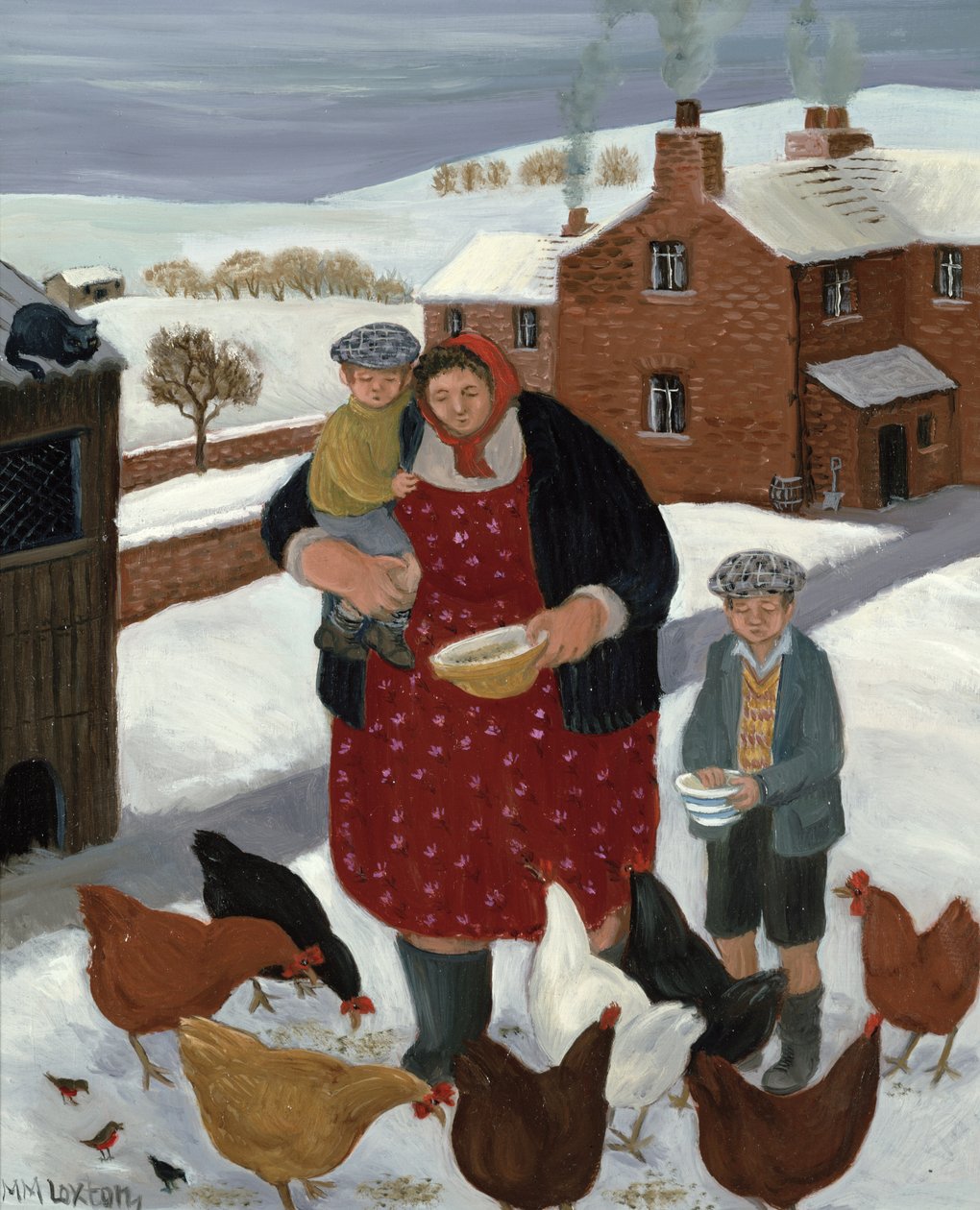 Hátsó udvar télen alkotó: Margaret Loxton