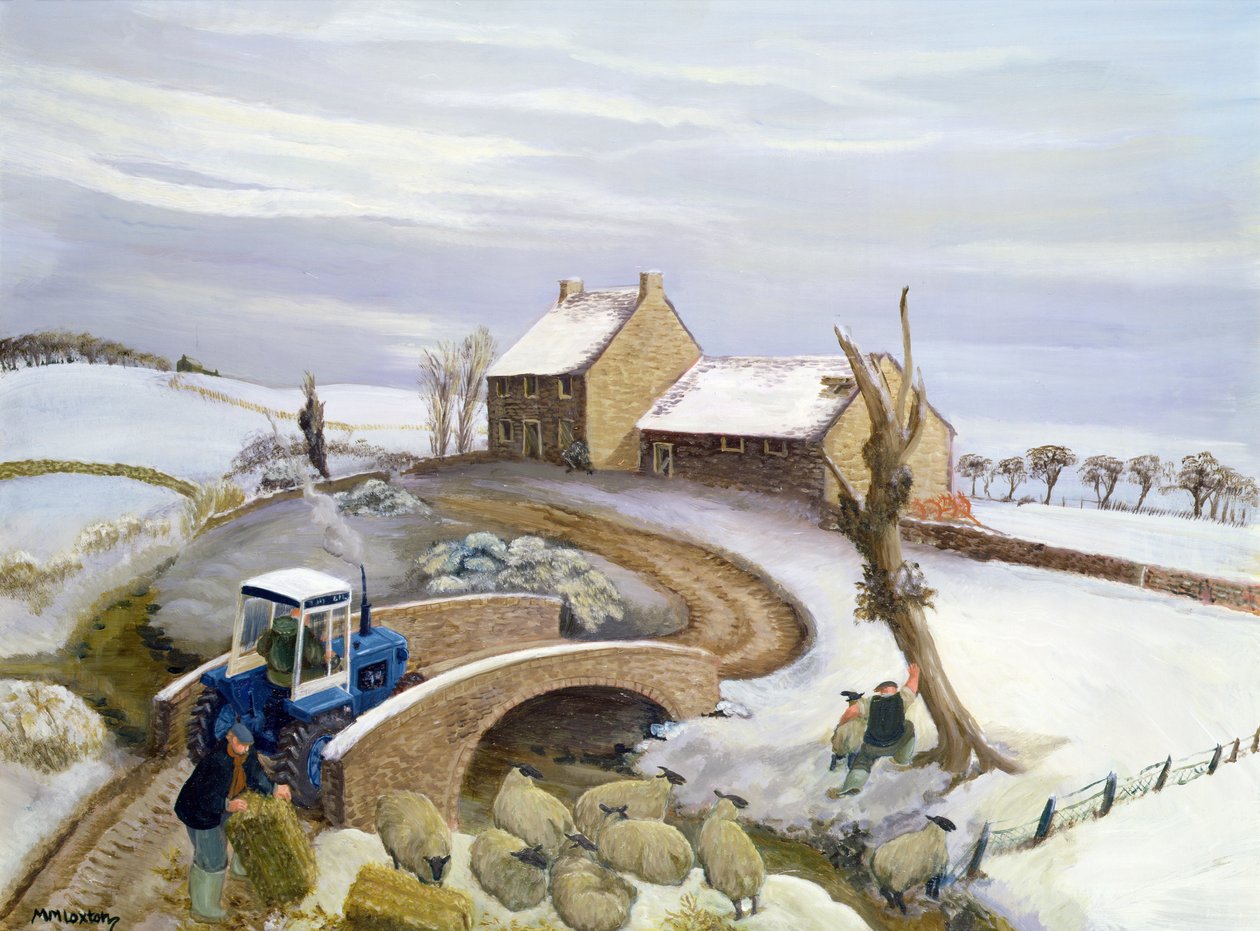 Január a hegyekben alkotó: Margaret Loxton