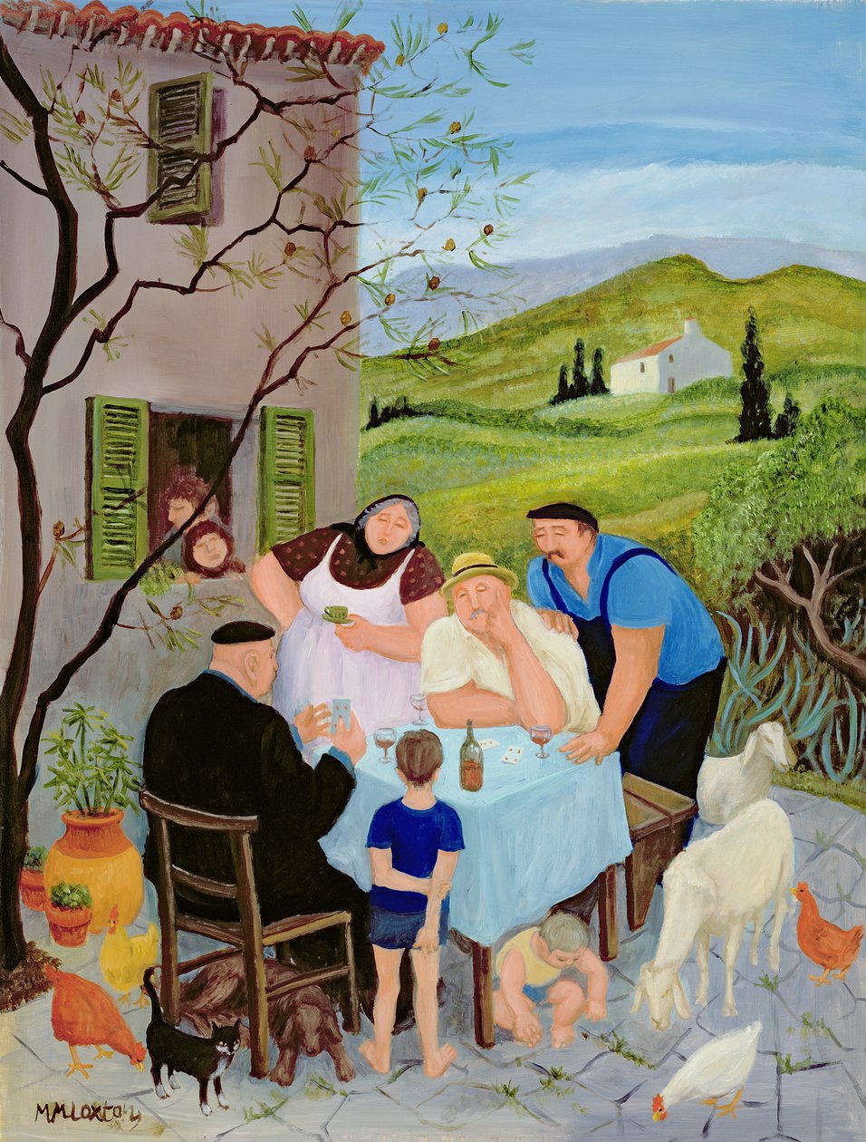 Vasárnap (olaj, vászon) alkotó: Margaret Loxton