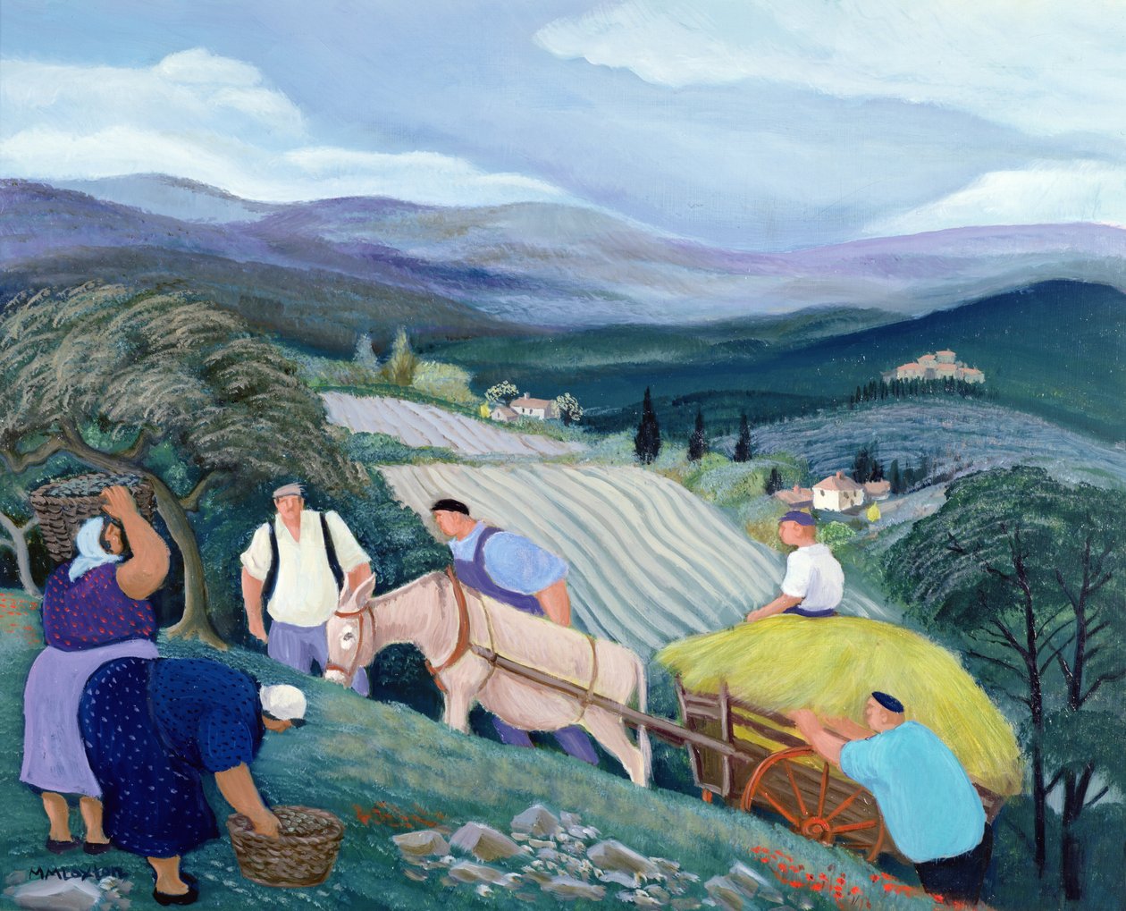 A szénakocsi alkotó: Margaret Loxton