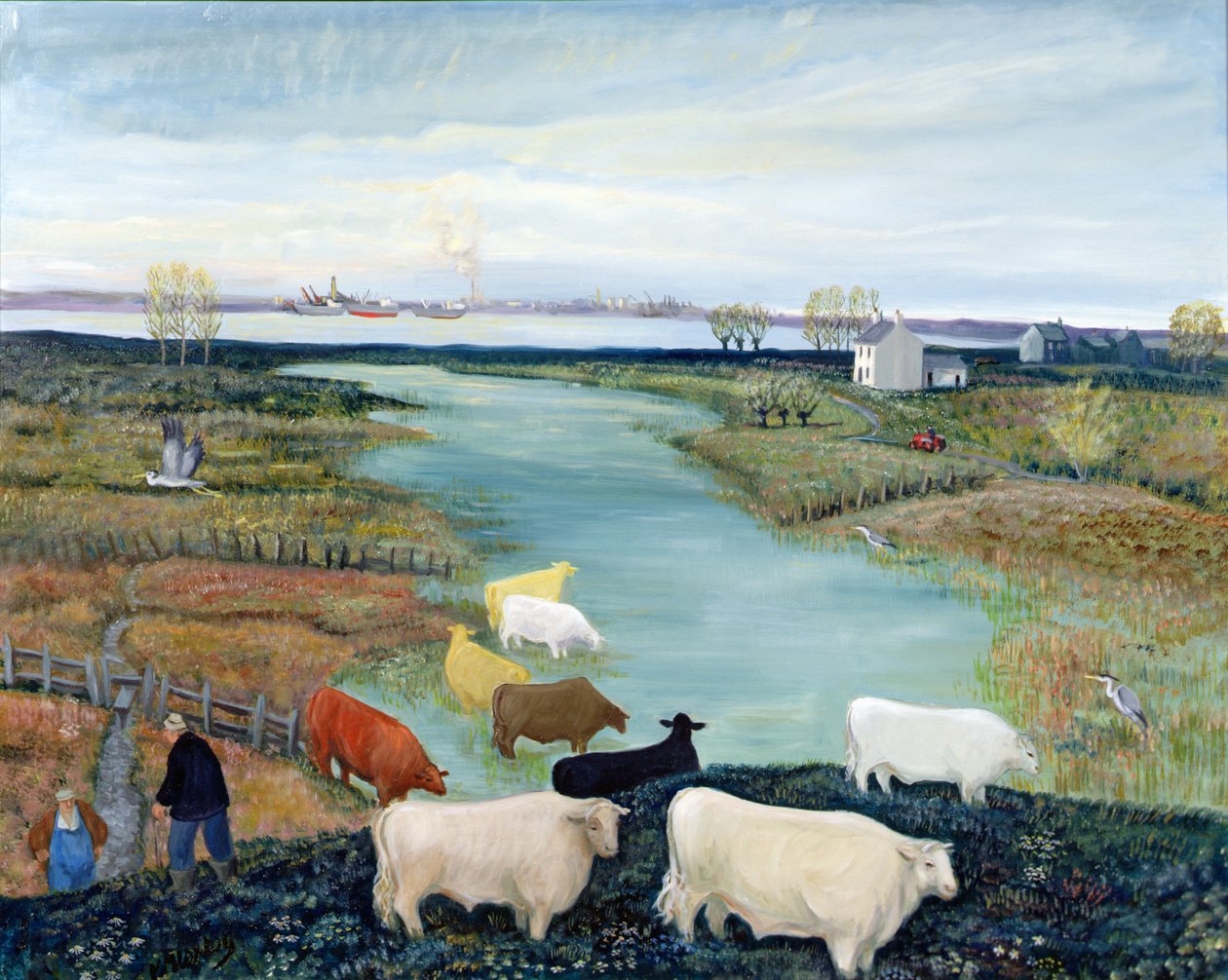 Windmill Creek (olaj, vászon) alkotó: Margaret Loxton