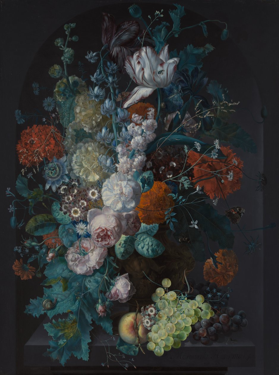 Egy váza virágokkal, 1716. alkotó: Margareta Haverman