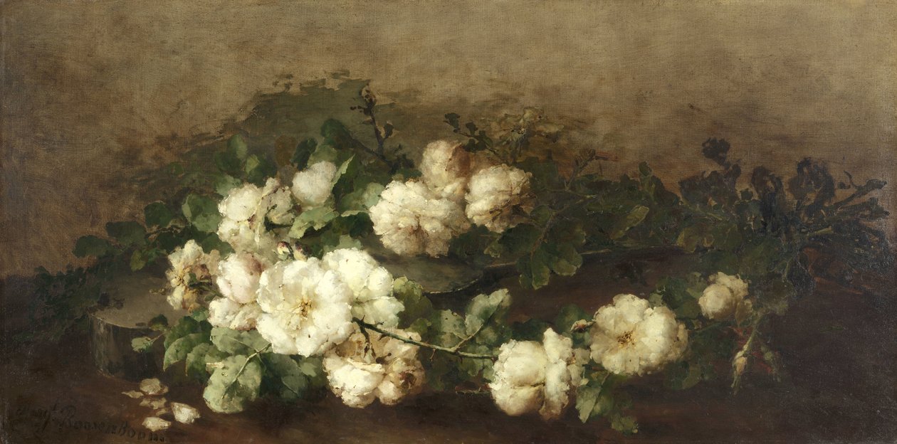 Csendélet gitárral és rózsákkal alkotó: Margaretha Roosenboom