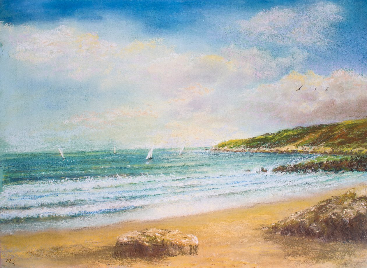 Devon Seascape, 2000 (pasztell) alkotó: Margo Starkey