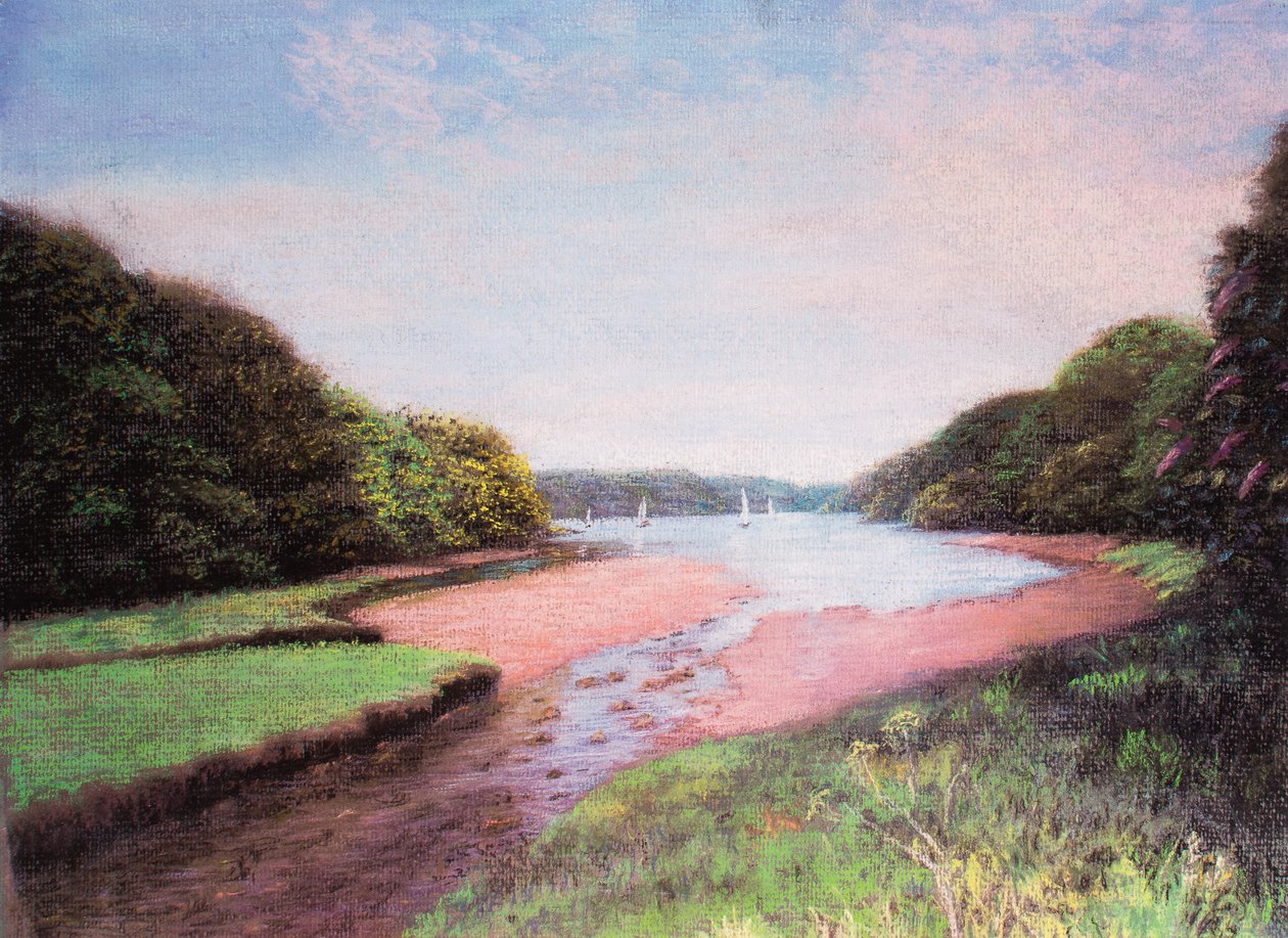 Dittisham, Dél-Devon, 1997 (pasztell) alkotó: Margo Starkey