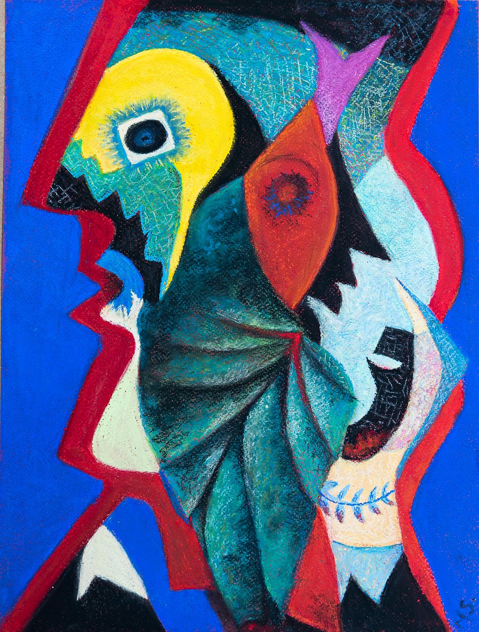 Picasso után, 2020 (pasztell) alkotó: Margo Starkey
