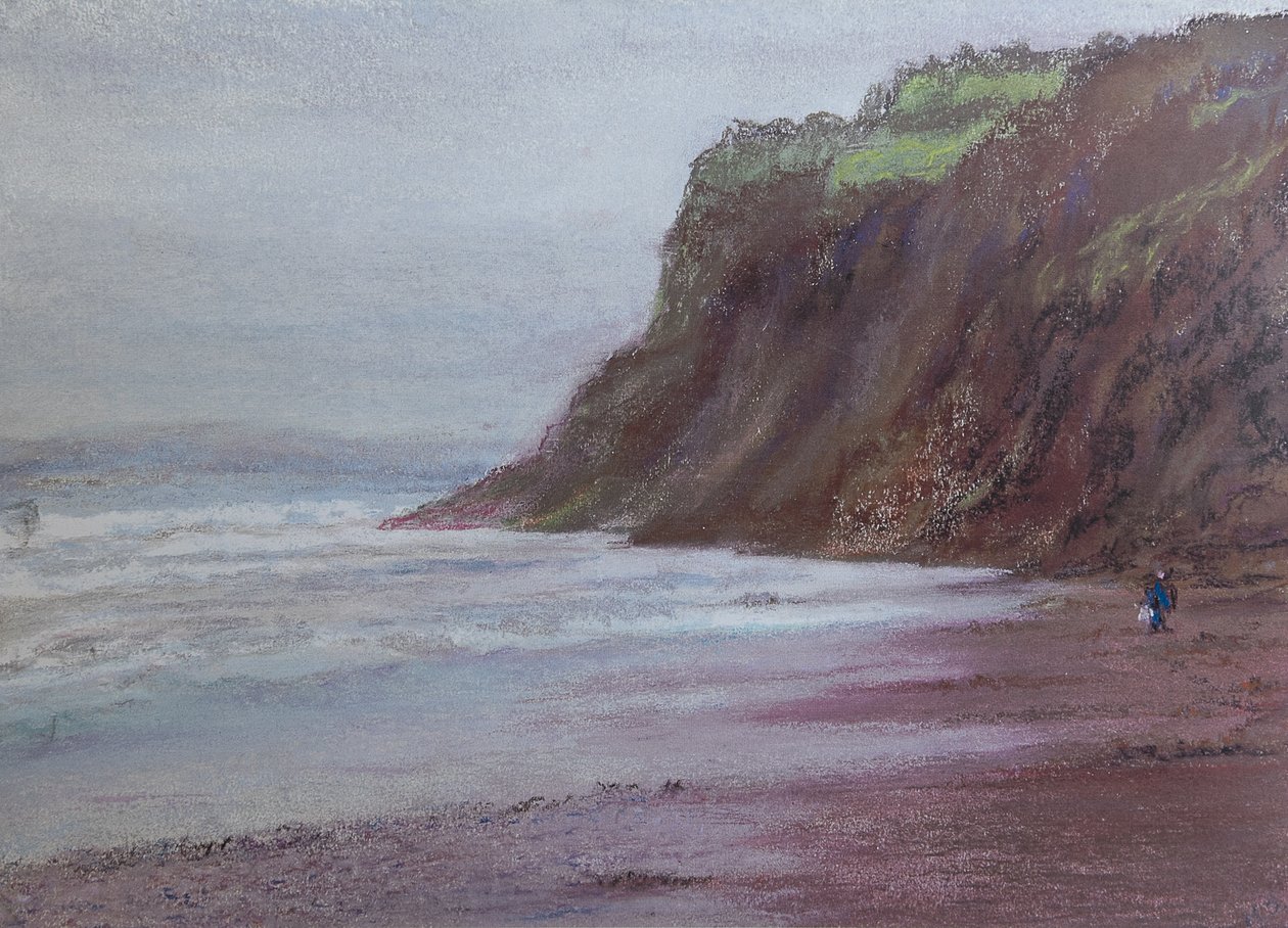Cliffs at Shaldon S/Devon, 2020 (pasztell) alkotó: Margo Starkey