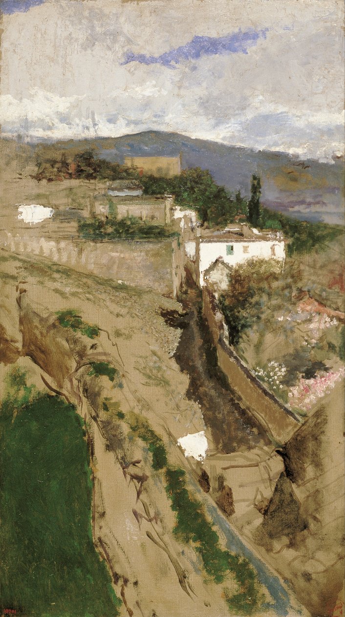 Granada tájkép alkotó: Marià Fortuny Marsal