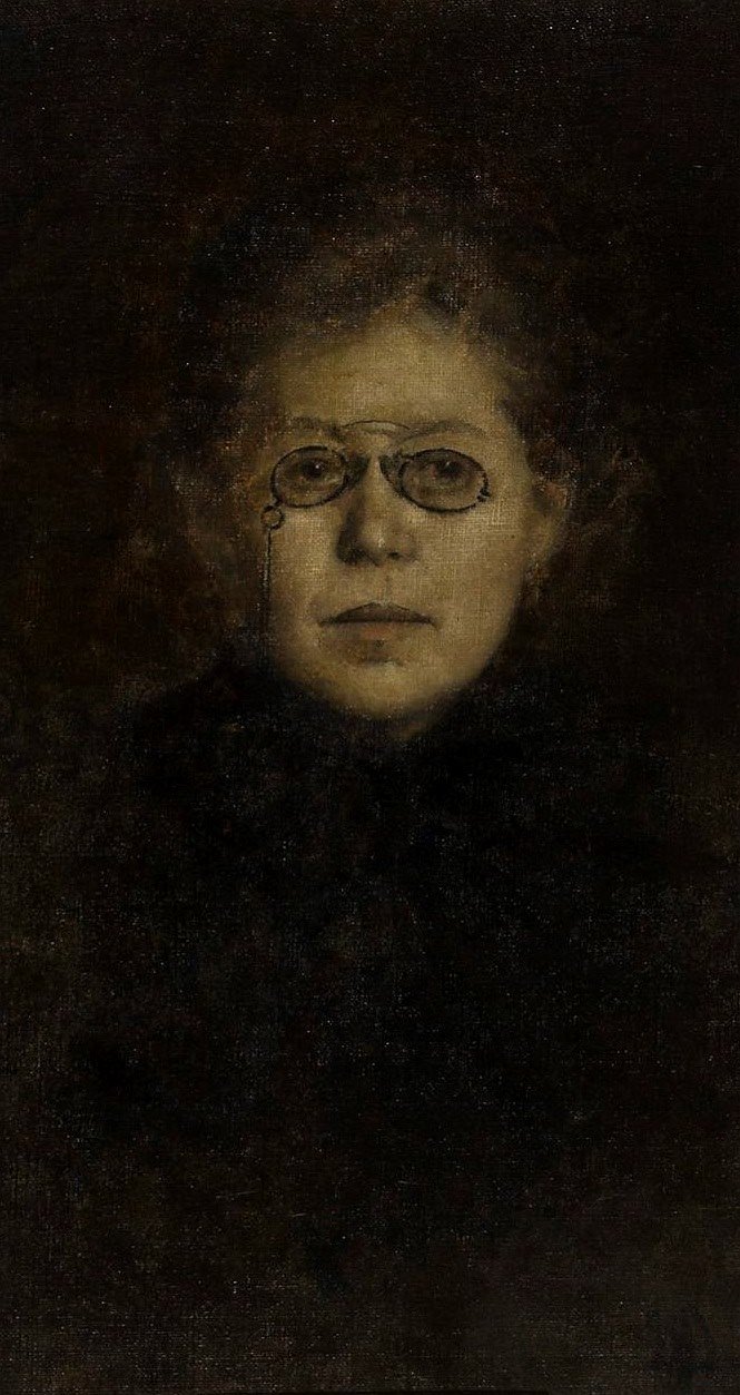 Maria Konopnicka arcképe. alkotó: Maria Dulebianka