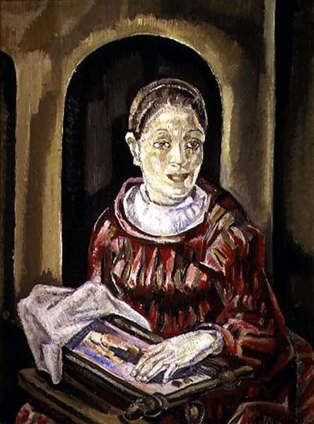 The Needlewoman (olaj, vászon) alkotó: Maria Blanchard