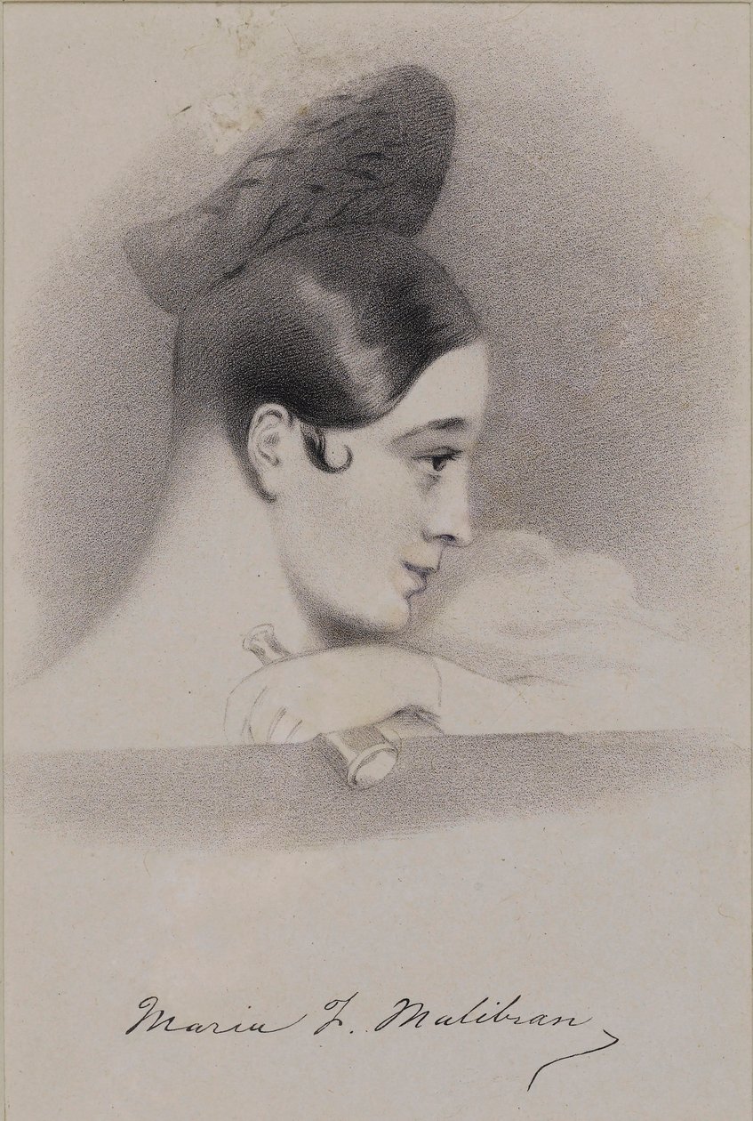 Önarckép, 1830-as évek eleje. alkotó: Maria Malibran Garcia