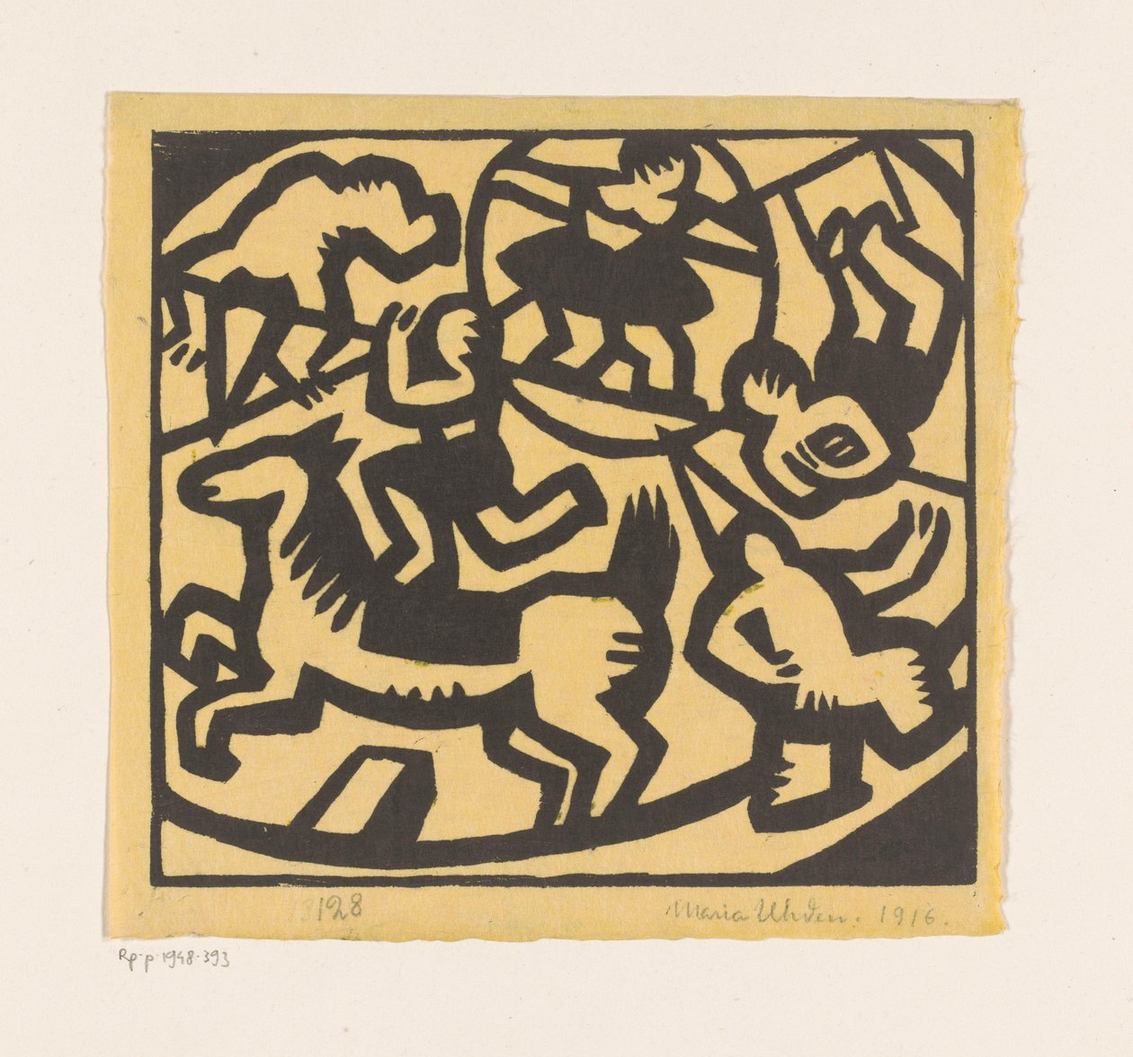 Cirkuszművészek alkotó: Maria Uhden (signed by artist)
