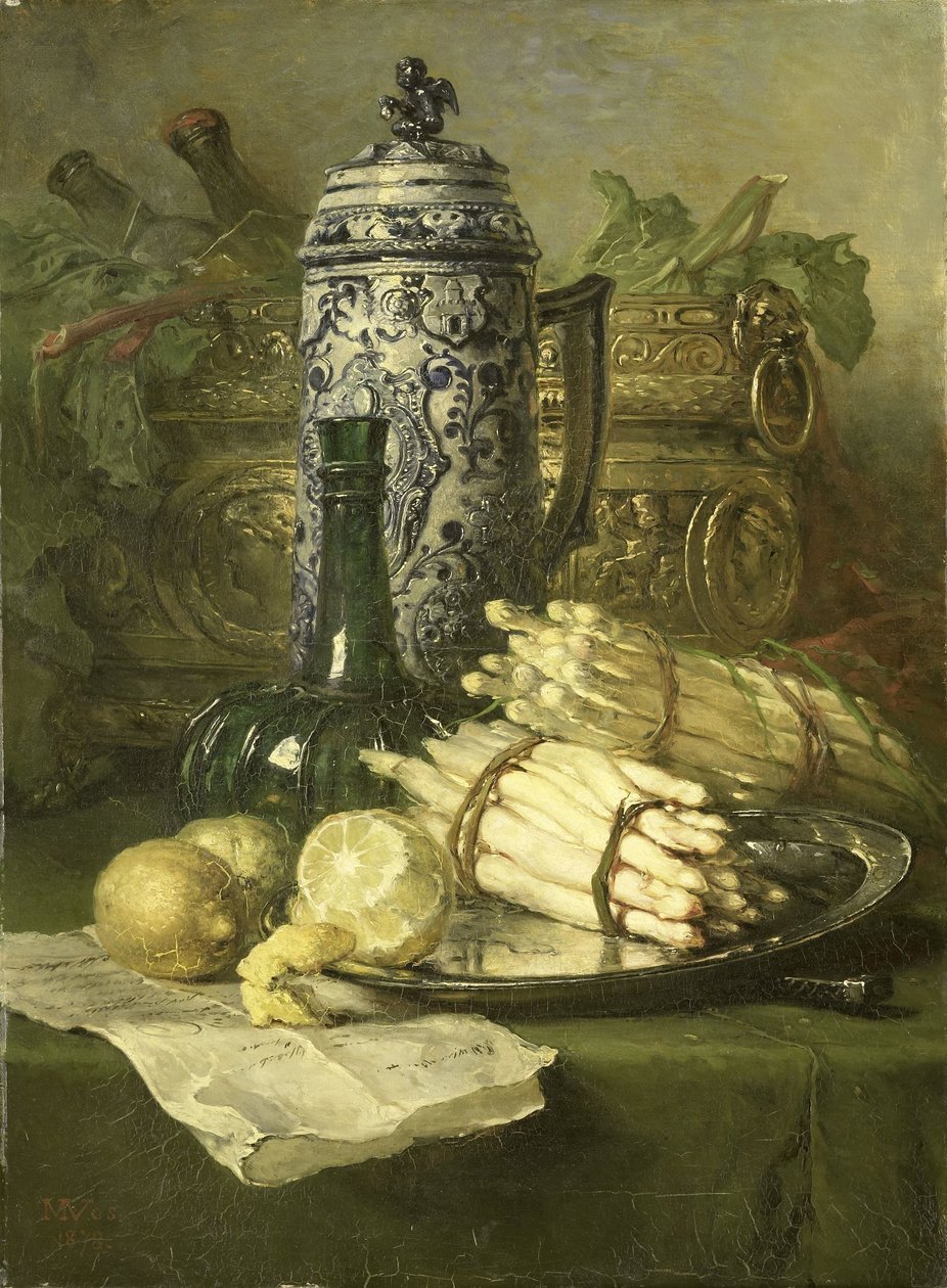 Csendélet kőedény kancsóval alkotó: Maria Vos