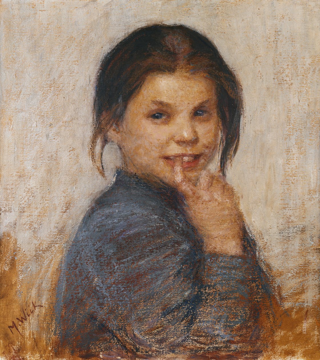 Egy lány portréja, alkotó: Maria Wiik