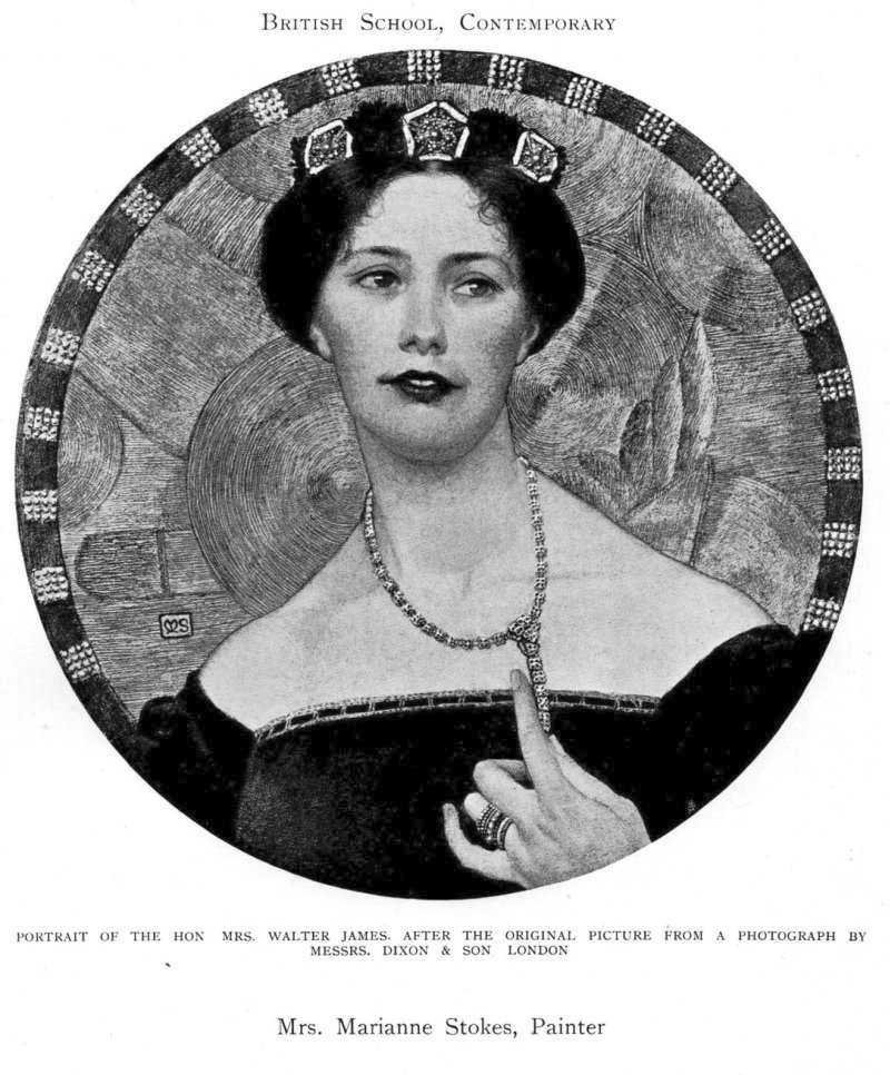 Walter Jameson asszony portréja alkotó: Marianne Stokes
