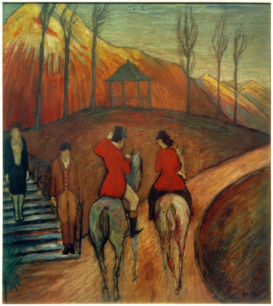 Táj lovas és lovasasszony alkotó: Marianne von Werefkin