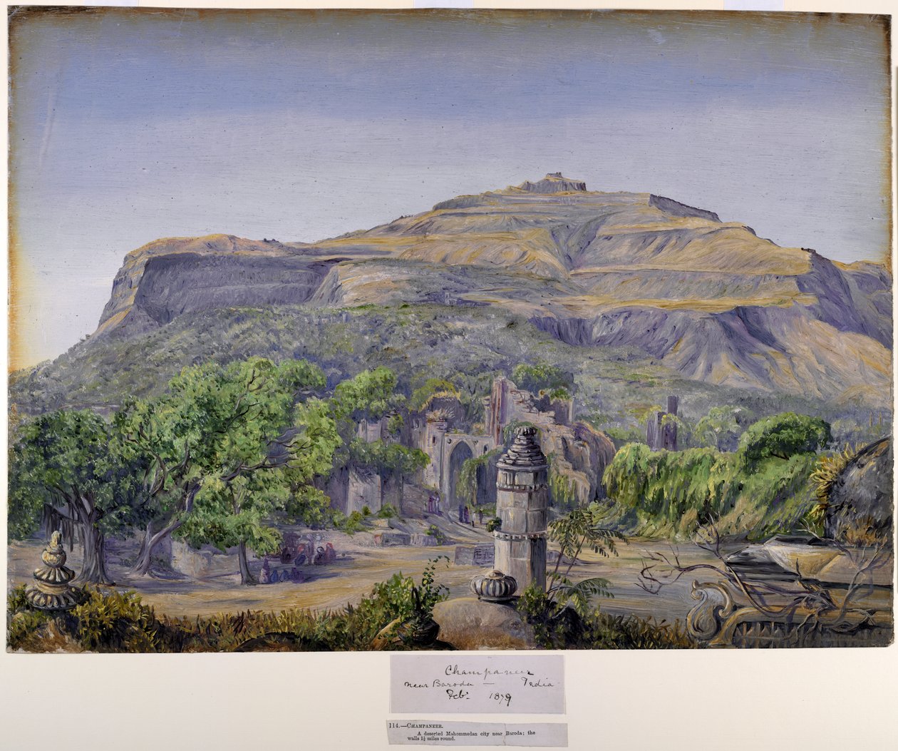 Champaneer, Baroda közelében, Indiában alkotó: Marianne North