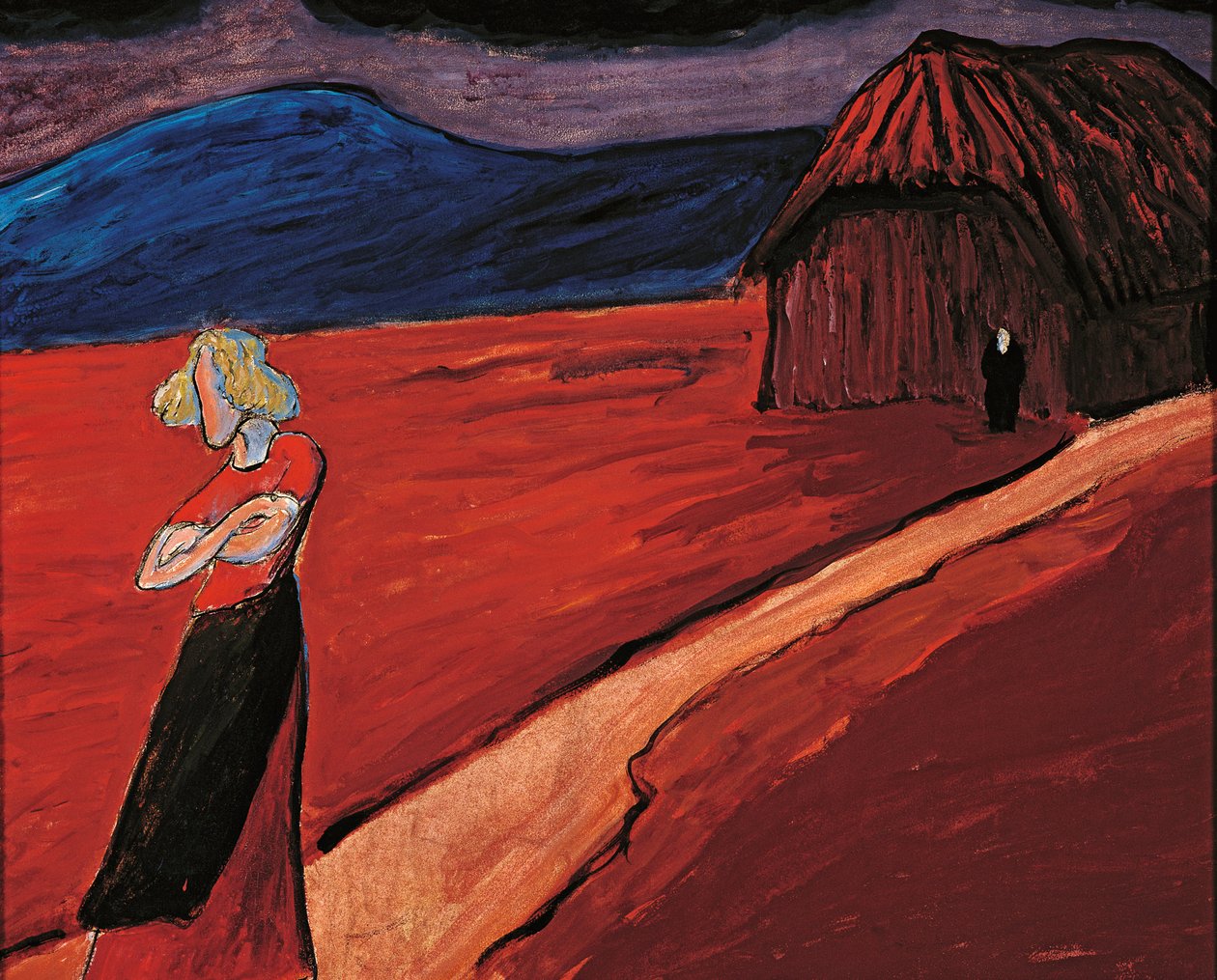 Tragikus hangulat, 1910. alkotó: Marianne von Werefkin