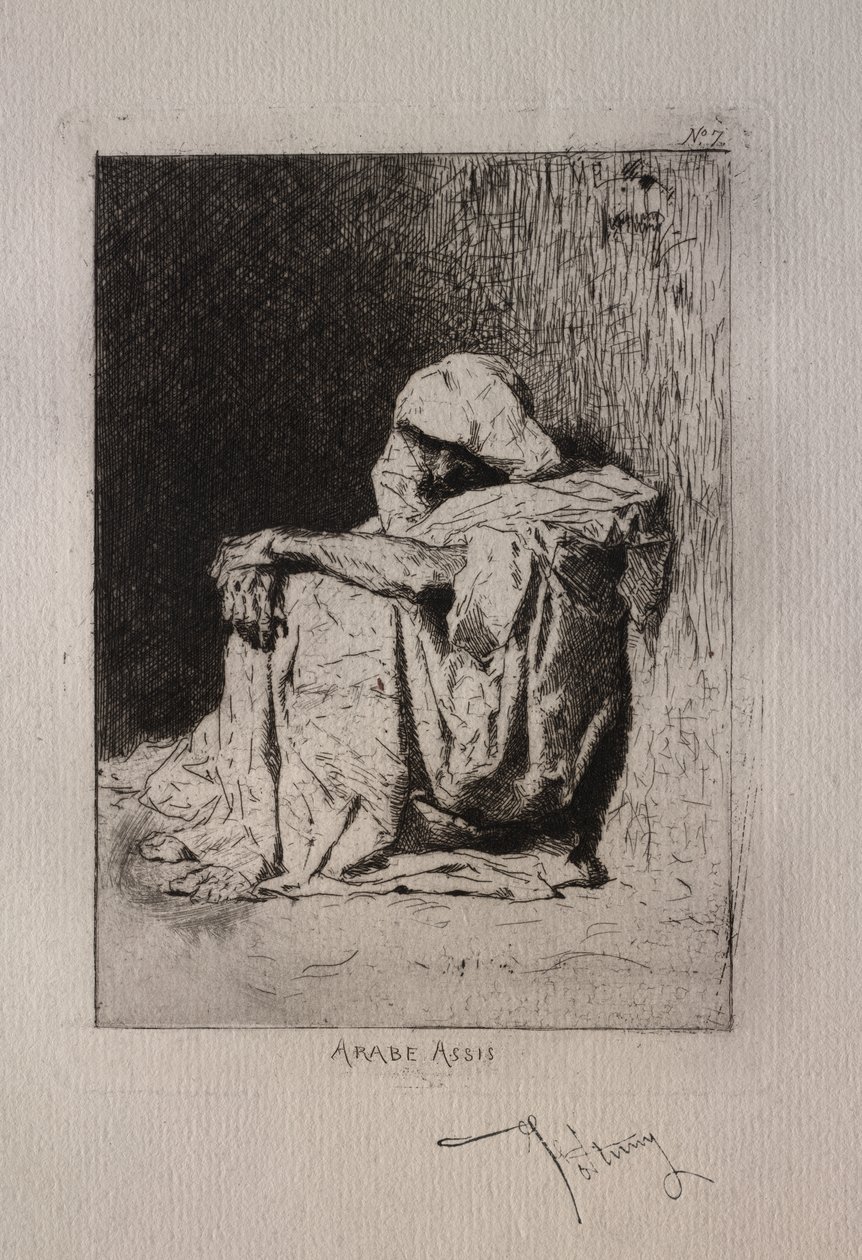 Ülő arab alkotó: Mariano Fortuny y Marsal