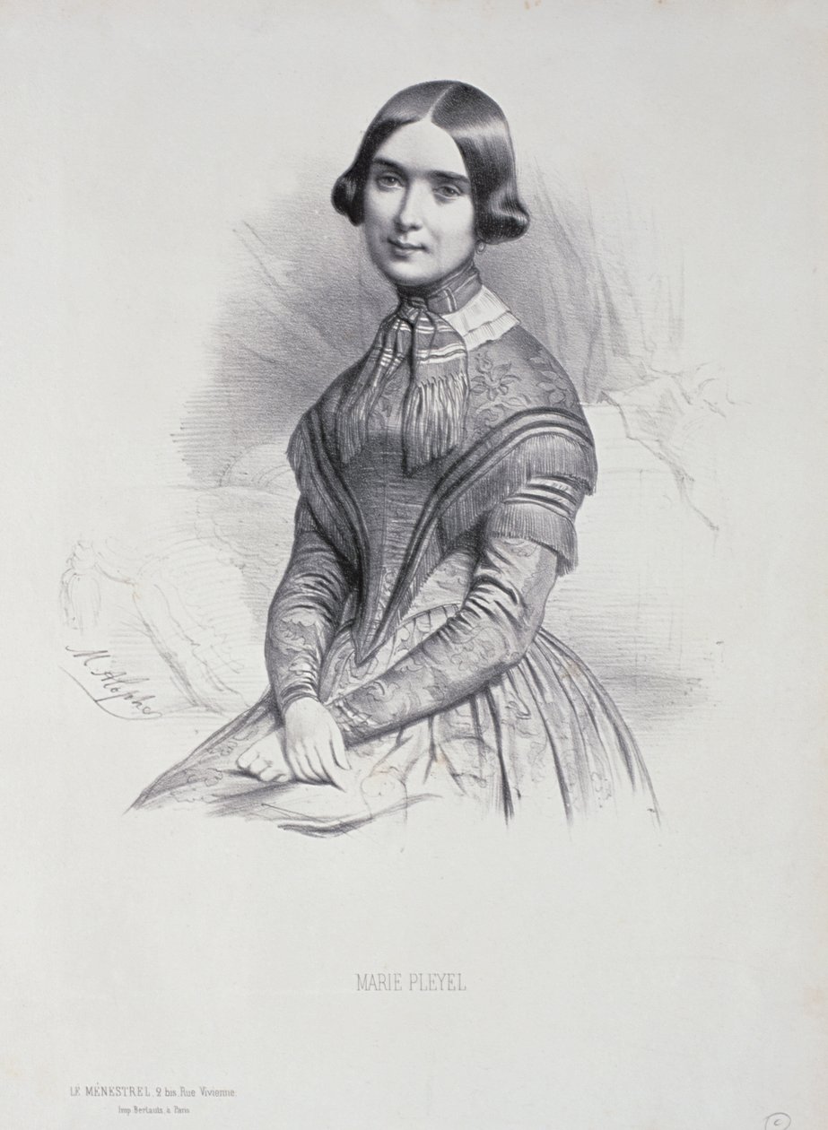 Marie Pleyel (1811-75) portréja alkotó: Marie Alexandre Alophe