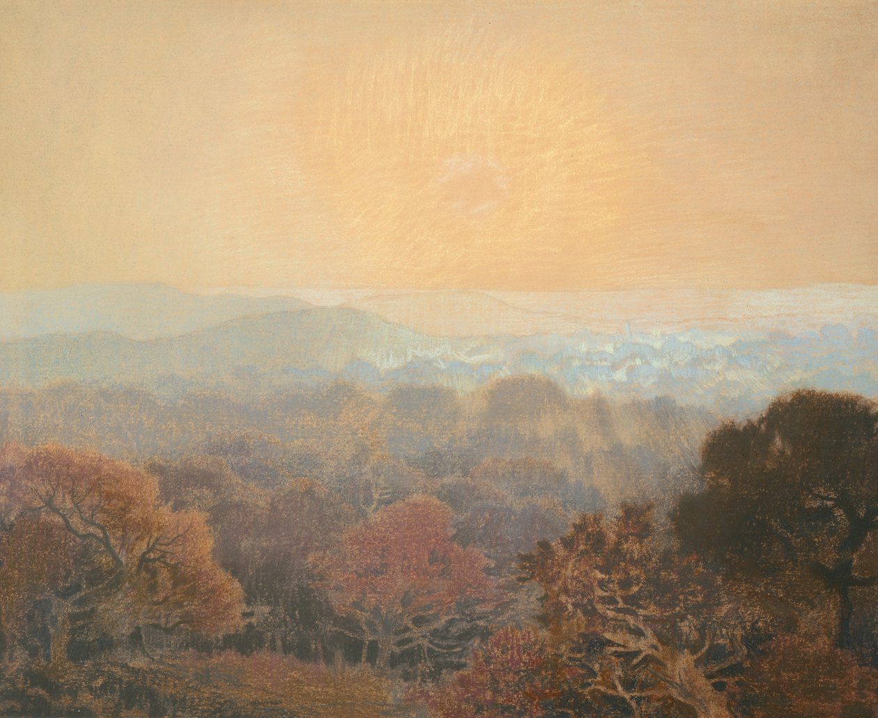 Táj, 1902 körül alkotó: Marie Auguste Emile Rene Menard
