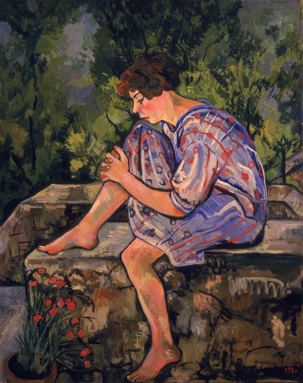 Ülő fiatal nő, 1930 alkotó: Marie Clementine (Suzanne) Valadon