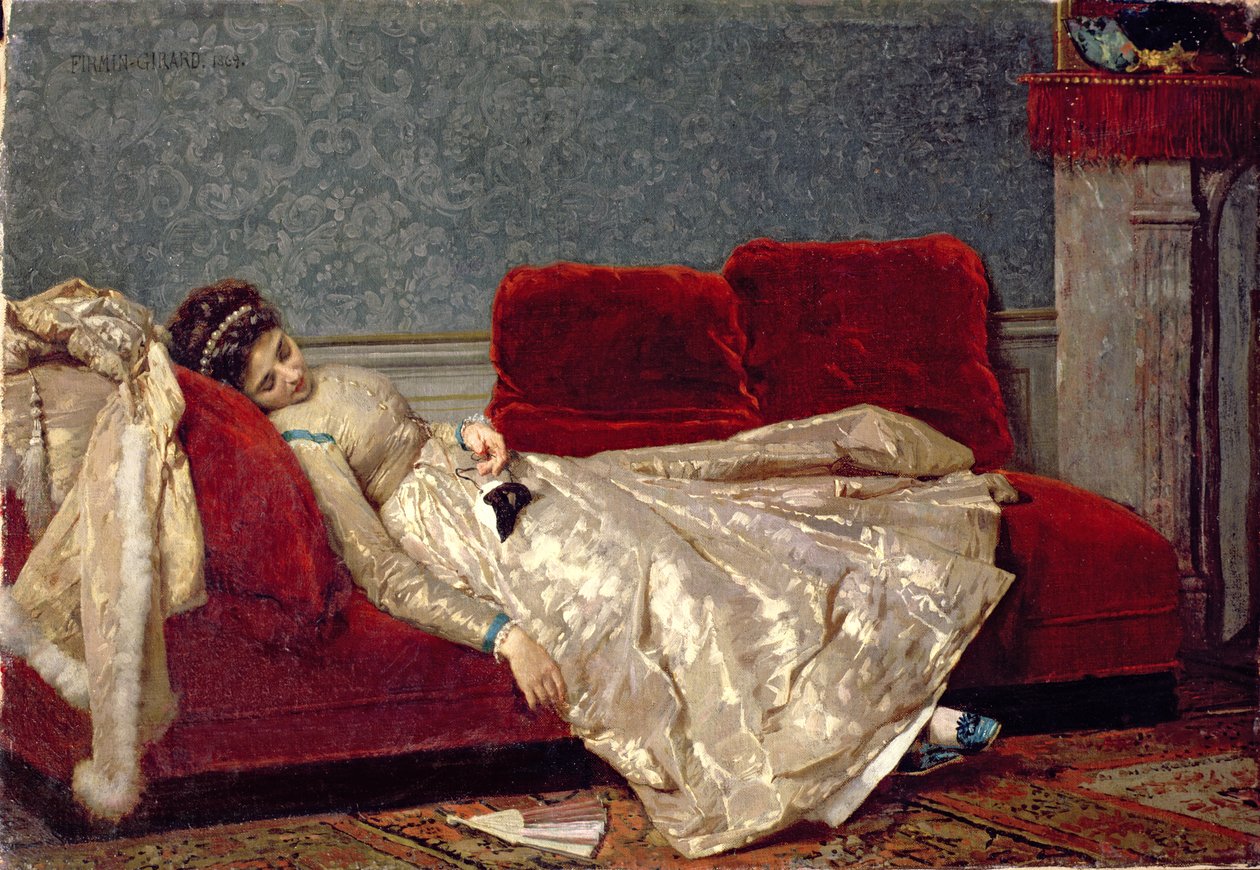 A bál után, 1869 alkotó: Marie Francois Firmin Girard