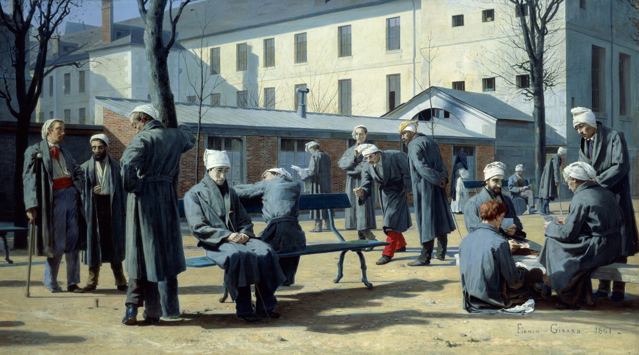 A lábadozók, 1861 alkotó: Marie Francois Firmin Girard