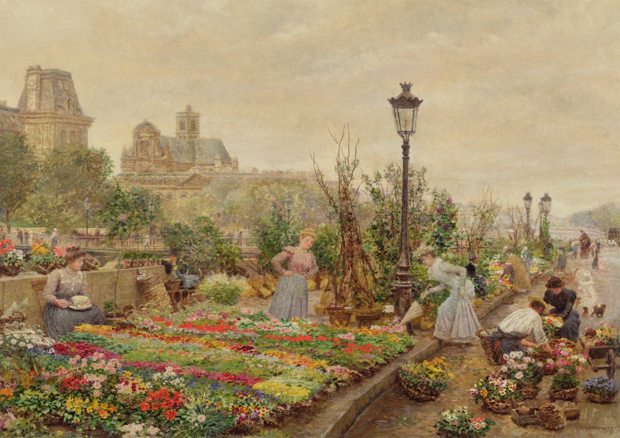 A Virágpiac alkotó: Marie Francois Firmin Girard